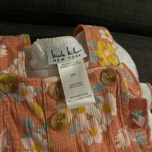 Nicole Miller shirt and overall type cover